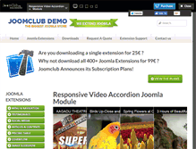 Tablet Screenshot of extensions.joomclub.org